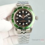 GR Swiss Replica Tudor new Black Bay 41 mm Green Bezel Jubilee Strap Watch